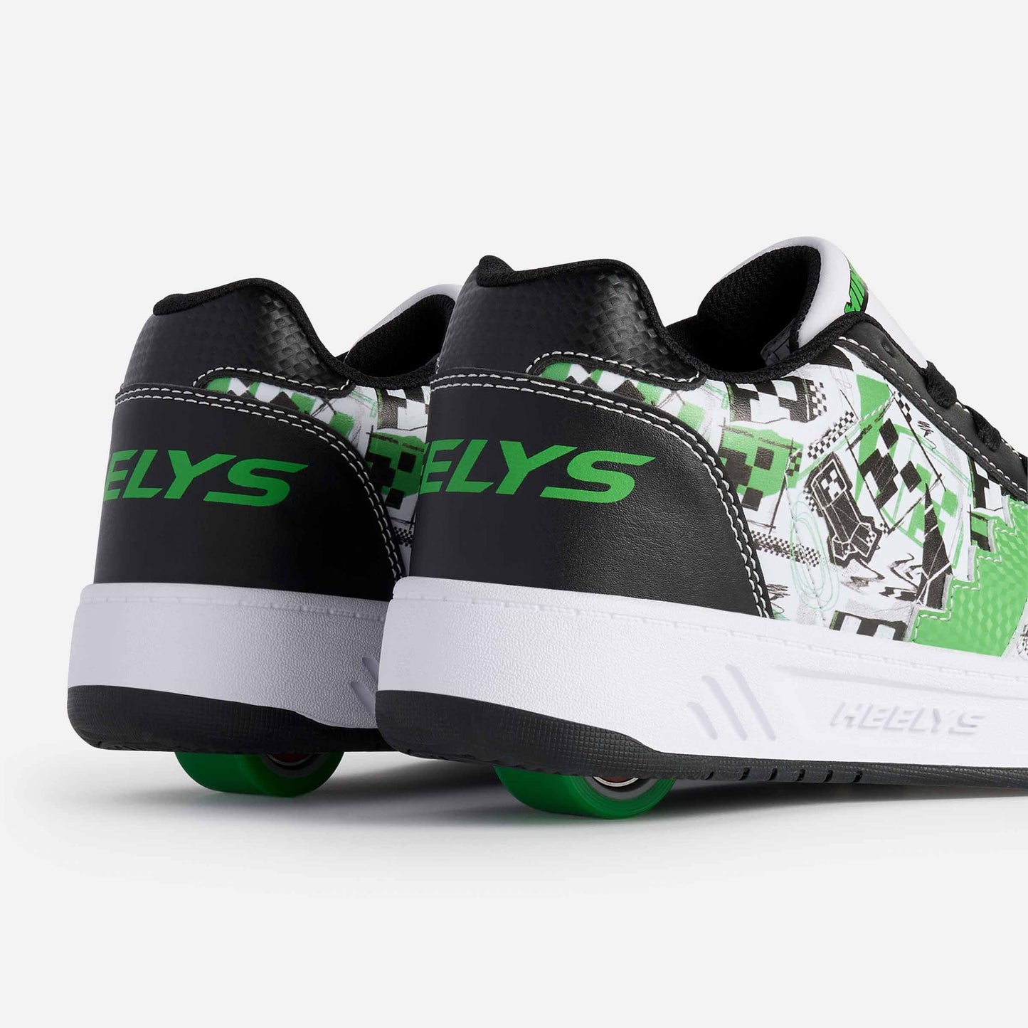 Heelys | Minecraft Kama Adults - White/Black/Green