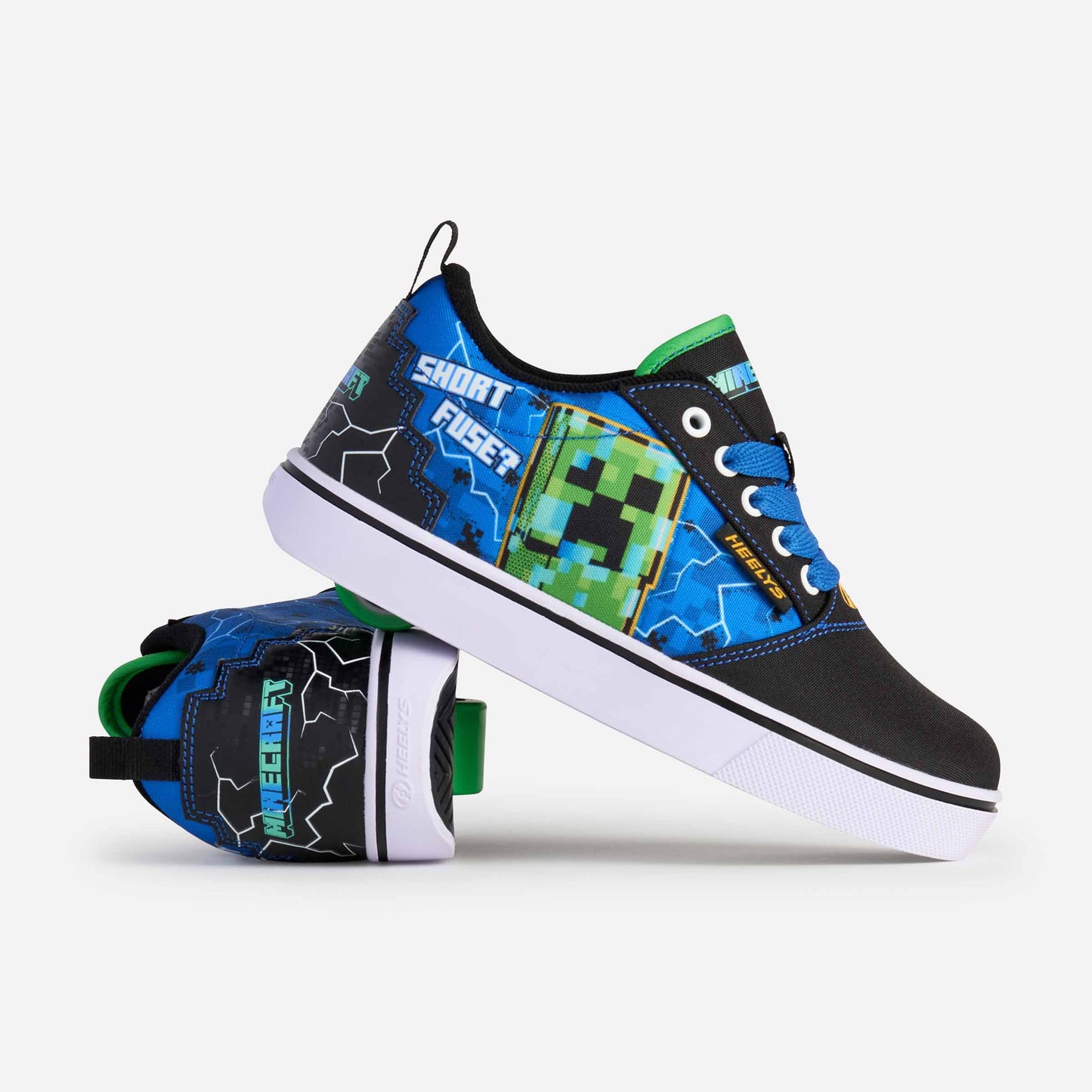 Heelys | Minecraft Pro 20 Adults - Black/Blue/Green