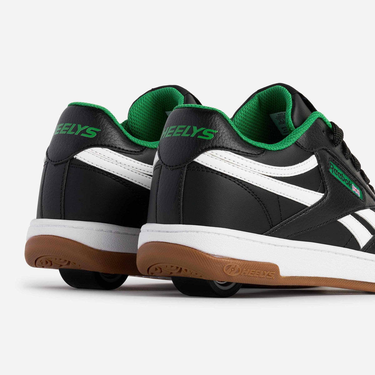 Heelys | Reebok Club C - Black/White/Green