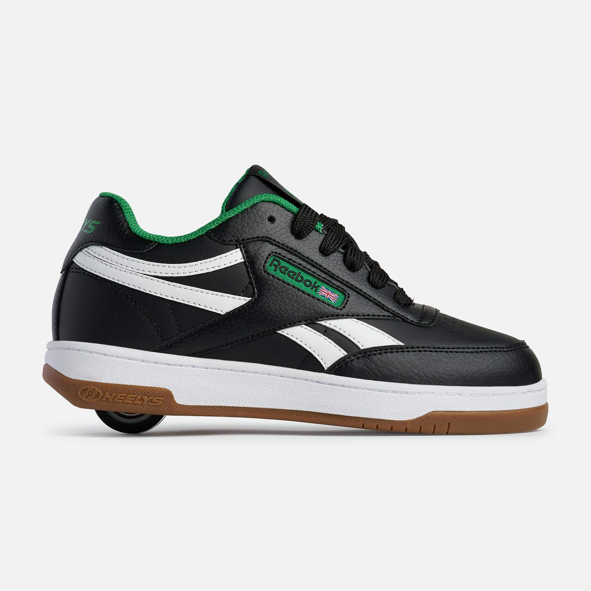 Heelys | Reebok Club C Adults - Black/White/Green
