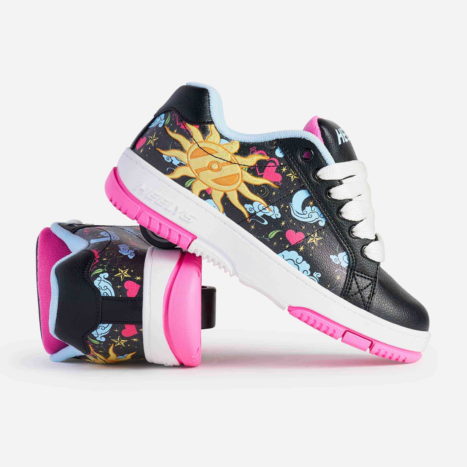 Heelys Kolect Prints - Black/Blue/Neon Pink