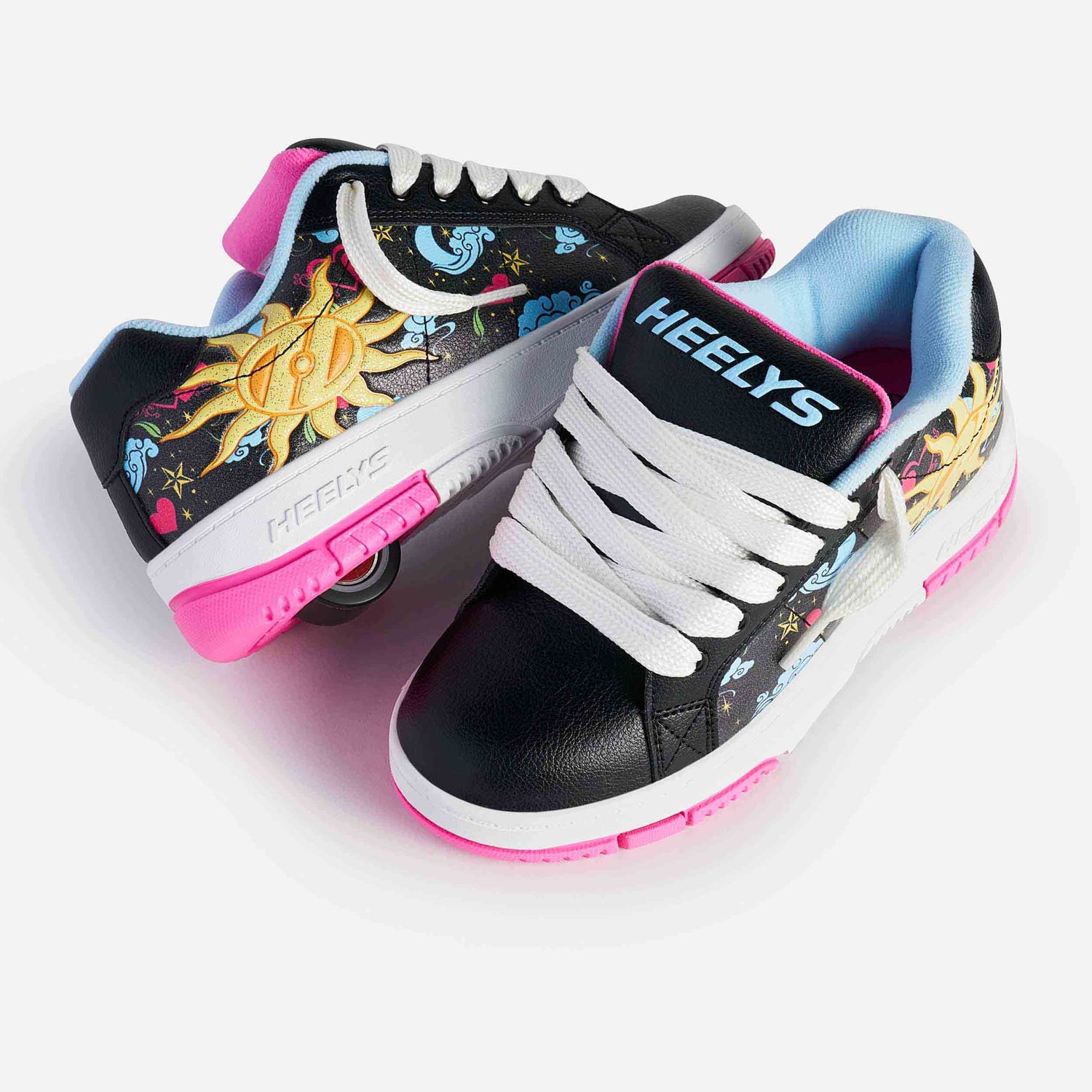 Heelys Kolect Prints - Black/Blue/Neon Pink