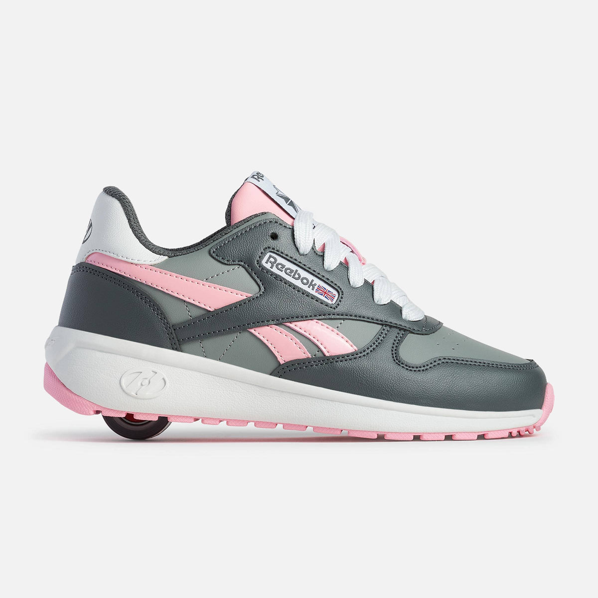 Heelys | Reebok Classic Adults - Gray/Pink/White