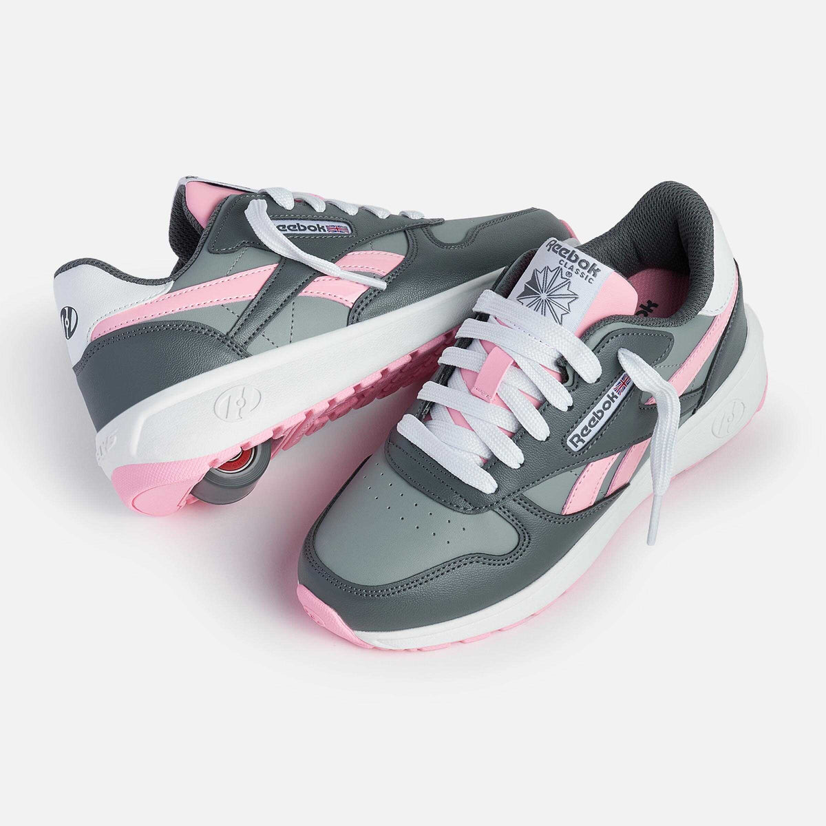 Heelys | Reebok Classic - Gray/Pink/White