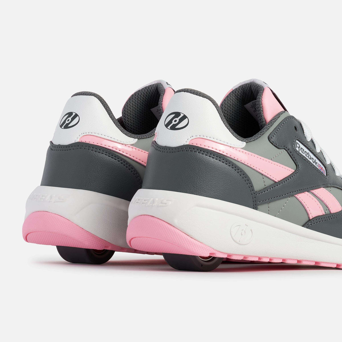 Heelys | Reebok Classic Adults - Gray/Pink/White