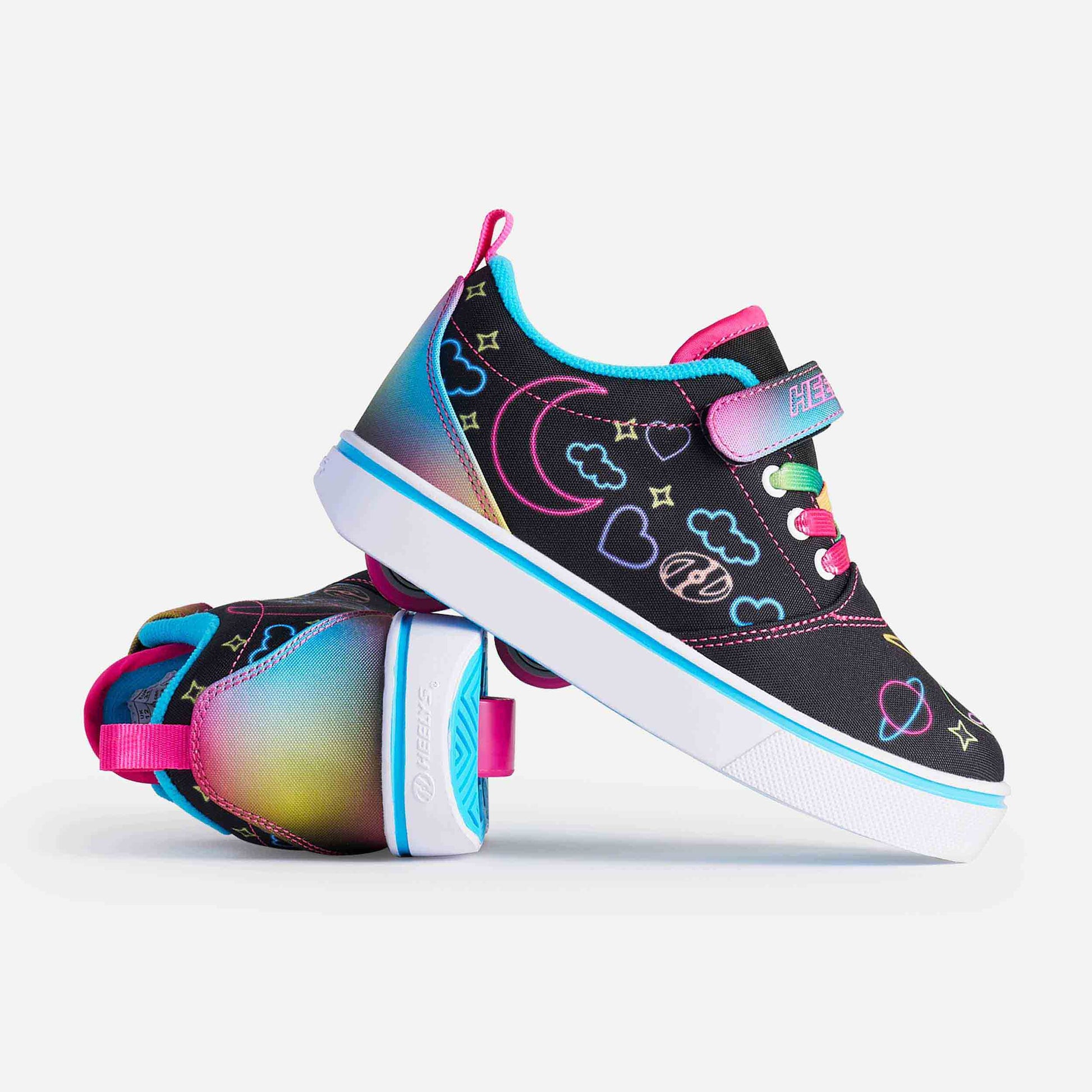 Heelys Pro 20 Prints X2 - Black/Hot Pink/Multi