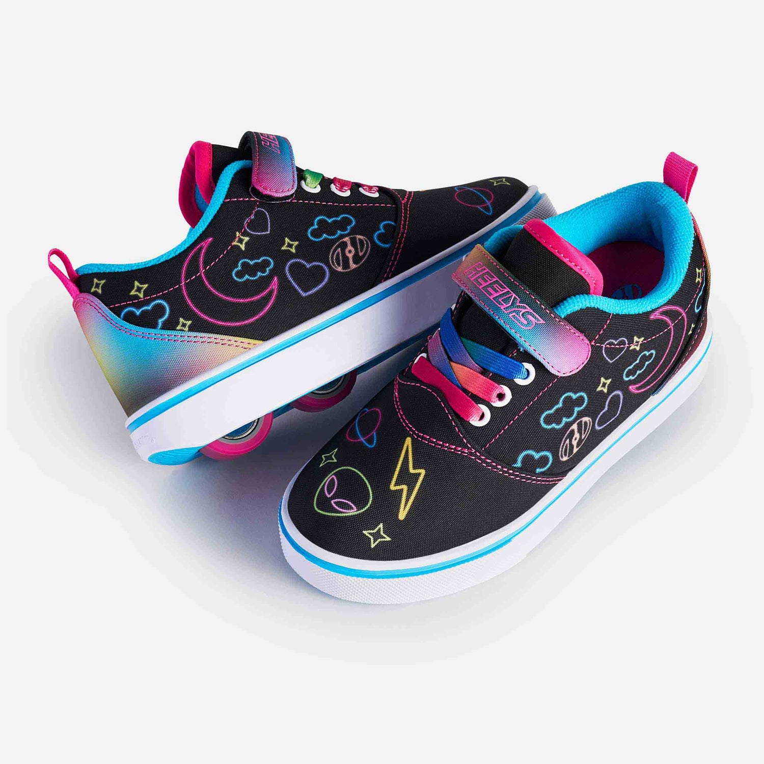Heelys Pro 20 Prints X2 - Black/Hot Pink/Multi