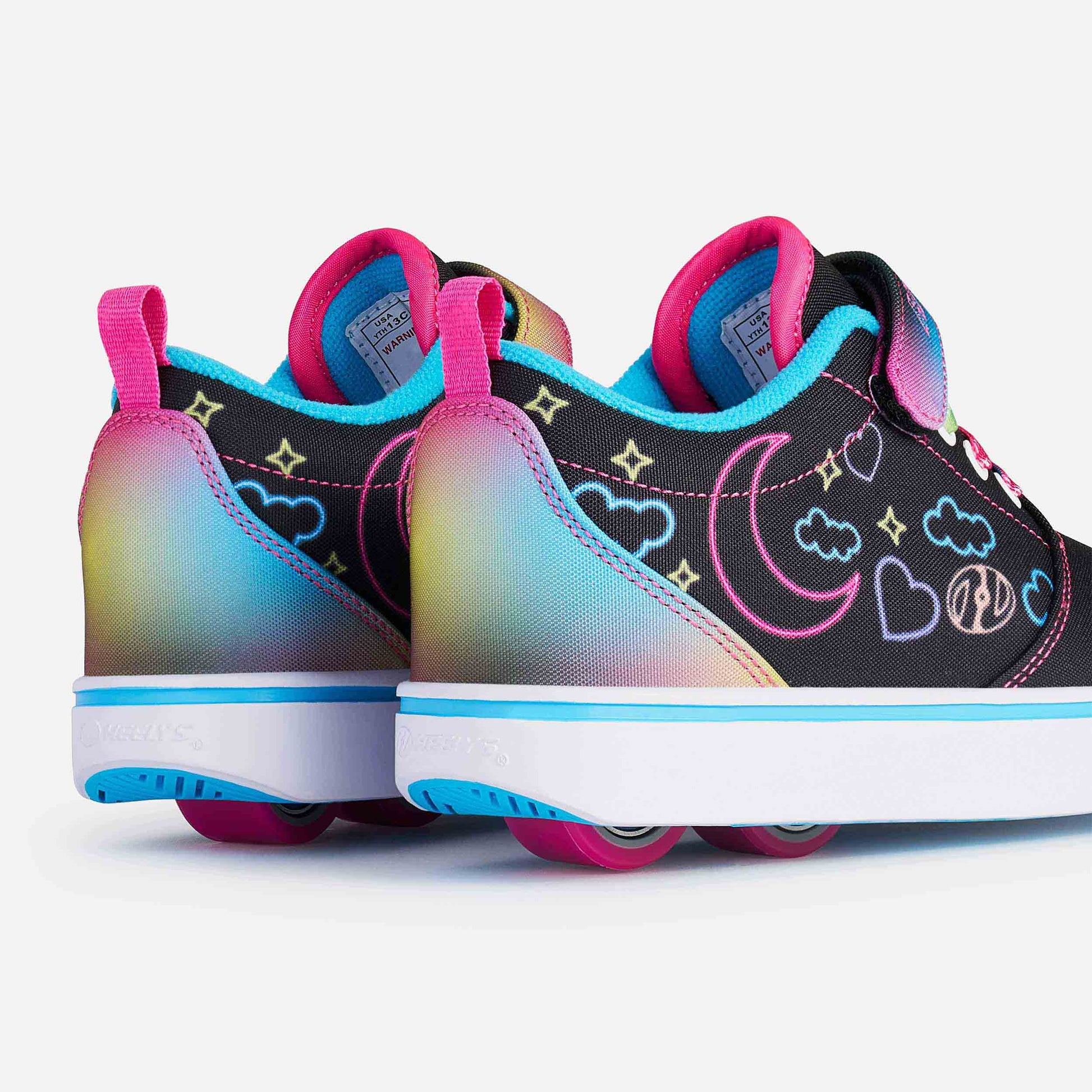 Heelys Pro 20 Prints X2 - Black/Hot Pink/Multi