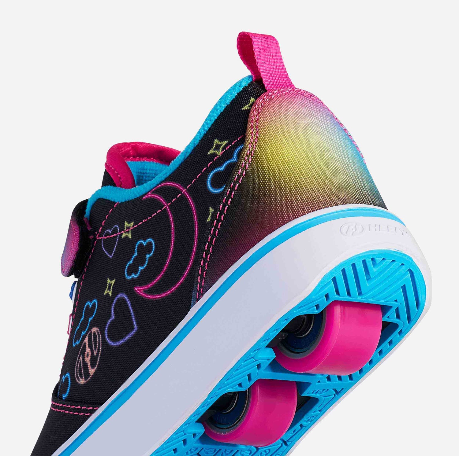 Heelys Pro 20 Prints X2 - Black/Hot Pink/Multi